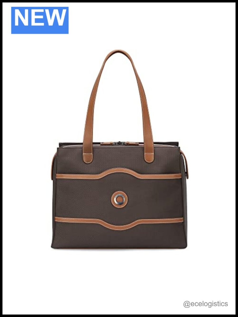 DELSEY Paris Chatelet Air 2.0 Shoulder Bag - Recycled Polyester, Vegan Leather
